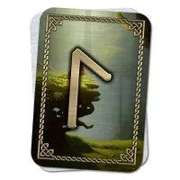 Магическая карта-амулет Руна Лагуз YAN411