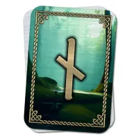 Магическая карта-амулет Руна Наутиз YAN415