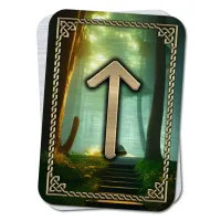 Магическая карта-амулет Руна Тейваз YAN420