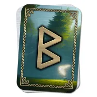 Магическая карта-амулет Руна Беркана YAN421