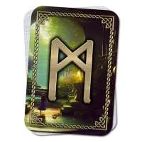 Магическая карта-амулет Руна Манназ YAN423