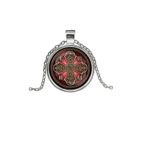 Кулон, цвет серебро, с цепочкой, Иисус Победитель C1002026