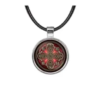 Кулон, цвет серебро, со шнурком, Иисус Победитель C1002027