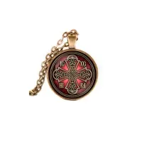 Кулон, цвет бронза, с цепочкой, Иисус Победитель C1002028