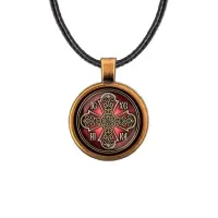 Кулон, цвет бронза, со шнурком, Иисус Победитель C1002029