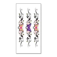 Набор временных татуировок Бабочка, 21х10см TTQC-622