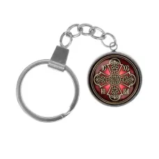 Брелок, нержавеющая сталь, с кольцом для ключей, Иисус Победитель C1002061
