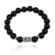 Браслет с руной Дагаз и нат.камнем Черный агат BSRM-03-23