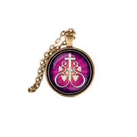 Кулон, цвет бронза, с цепочкой, Крест Виноградная лоза C1003028