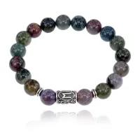 Браслет с руной Эваз и нат.камнем Яшма BSRM-06-25