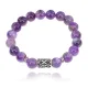 Браслет с руной Гебо и нат.камнем Аметист BSRM-08-03
