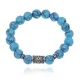 Браслет с руной Турисаз и синт. камнем Бирюза BSRM-09-05