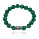 Браслет с руной Райдо и синт. камнем Малахит BSRM-10-12