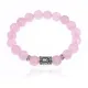 Браслет с руной Райдо и нат.камнем Розовый кварц BSRM-10-15