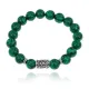 Браслет с руной Одал и синт.камнем Малахит BSRM-12-12