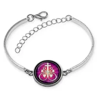 Браслет металлический, цвет серебро, Крест Виноградная лоза C1003046