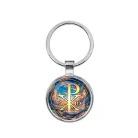 Круглый брелок, цвет серебро, Хризма C1004021