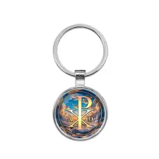 Круглый брелок, цвет серебро, Хризма C1004021