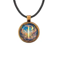 Кулон, цвет бронза, со шнурком, Хризма C1004029