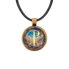 Кулон, цвет бронза, со шнурком, Хризма C1004029