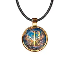 Кулон, цвет золото, со шнурком, Хризма C1004033