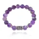 Браслет с руной Перт и нат.камнем Аметист BSRM-14-03