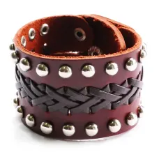 Кожаный браслет, 210х36 мм BS336