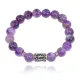 Браслет с руной Наутиз и нат. камнем Аметист BSRM-15-03