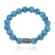 Браслет с руной Наутиз и синт.камнем Бирюза BSRM-15-05