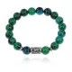 Браслет с руной Альгиз и синт.камнем Хризоколла BSRM-16-21
