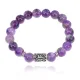 Браслет с руной Феху и нат.камнем Аметист BSRM-17-03
