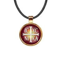 Кулон, цвет золото, со шнурком, Крест Просфорный Константиновский C1005033