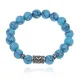 Браслет с руной Кеназ и синт. камнем Бирюза BSRM-19-05