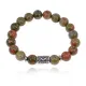 Браслет с руной Кеназ и нат.камнем Унакит BSRM-19-20