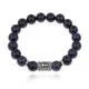 Браслет с руной Тейваз и синт.камнем Синий авантюрин BSRM-20-02