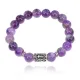 Браслет с руной Тейваз и нат.камнем Аметист BSRM-20-03
