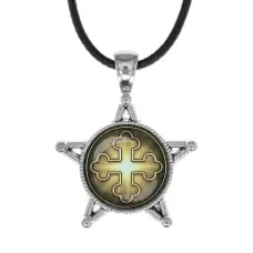 Звезда-кулон, металл, Крест Трилистниковый C1006064