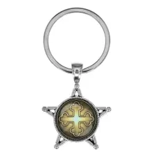 Звезда-брелок, металл, Крест Трилистниковый C1006065