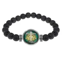 Браслет из лавы, Крест Голгофа C1007003