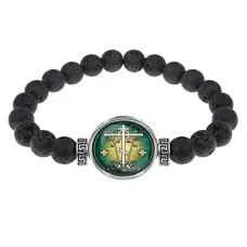 Браслет из лавы, Крест Голгофа C1007003