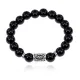 Браслет с руной Беркана и нат. камнем Черный агат BSRM-21-23