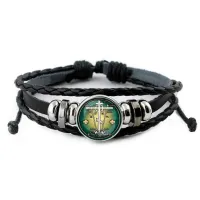 Кожаный браслет, Крест Голгофа C1007012