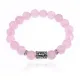 Браслет с руной Эйваз и нат.камнем Розовый кварц BSRM-22-15