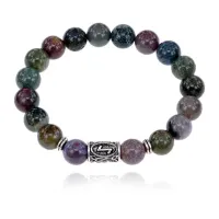 Браслет с руной Эйваз и нат. камнем Яшма BSRM-22-25