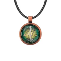 Кулон, цвет медь, со шнурком, Крест Голгофа C1007031