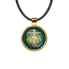 Кулон, цвет золото, со шнурком, Крест Голгофа C1007033