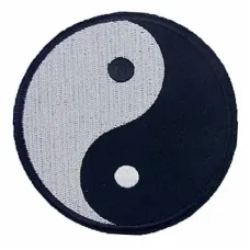 Нашивка Инь-Ян большая, 95х95мм NS019