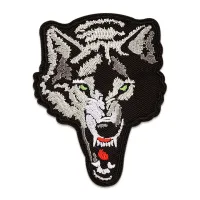 Нашивка Злой волк, 95х75мм NS037