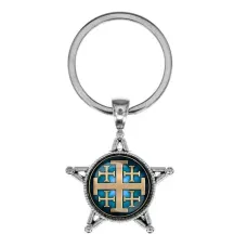 Звезда-брелок, металл, Крест Иерусалимский C1008065
