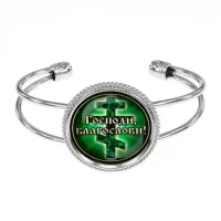 Браслет металлический, цвет серебро, Господи, Благослави! C1009034